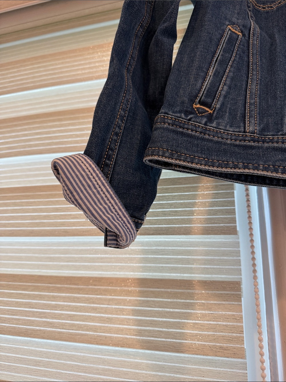 Talbots Blue Denim Jacket with Button Front - Picture 4 of 5